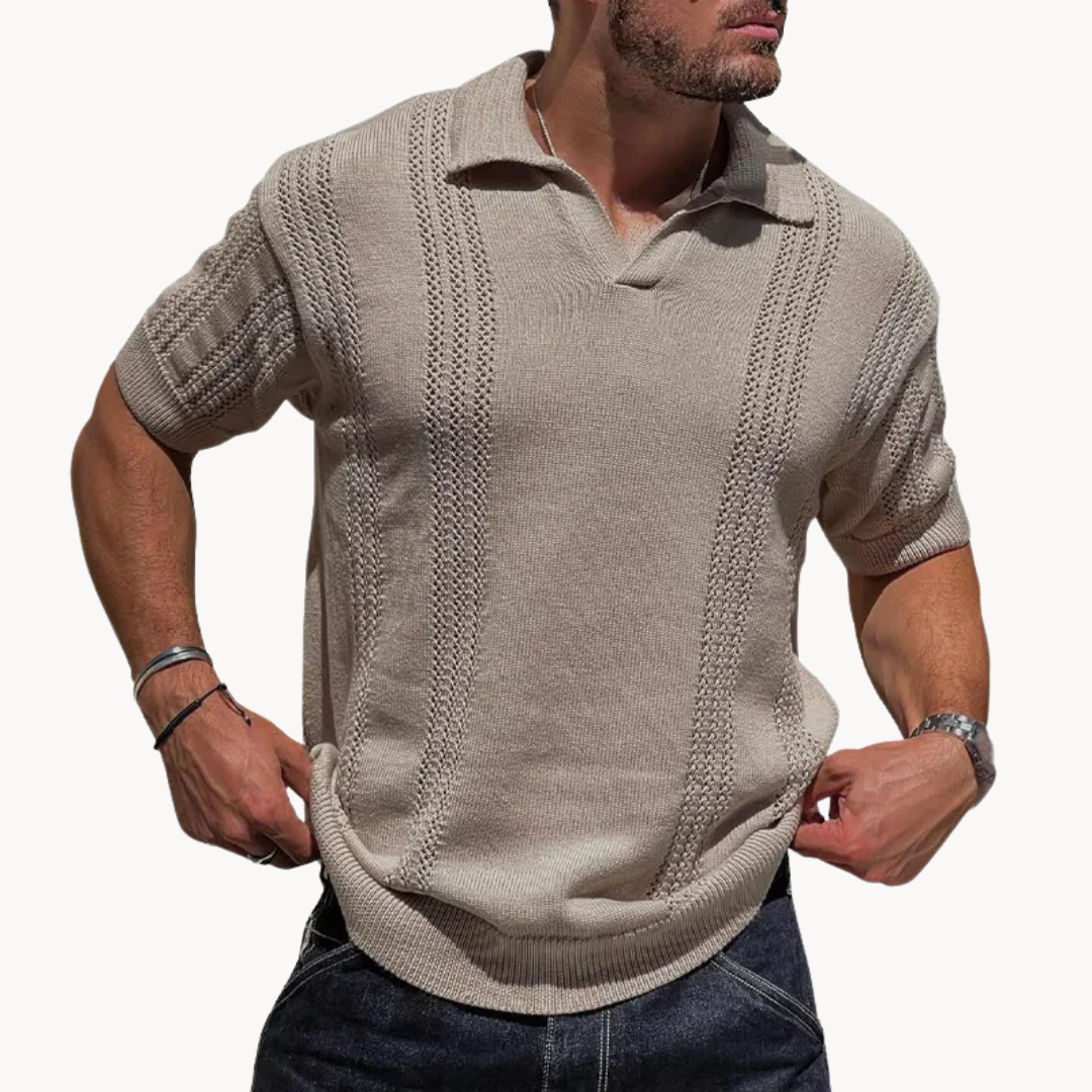 BySavelli | Gestricktes Poloshirt