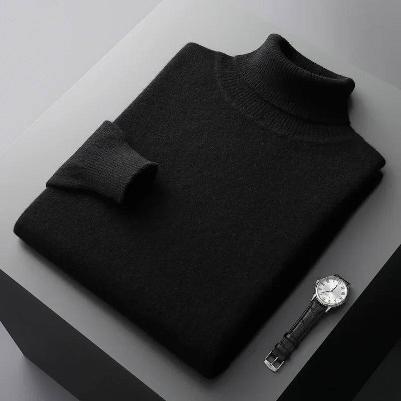 Savelli | Rollkragenpullover aus 100 % Merinowolle