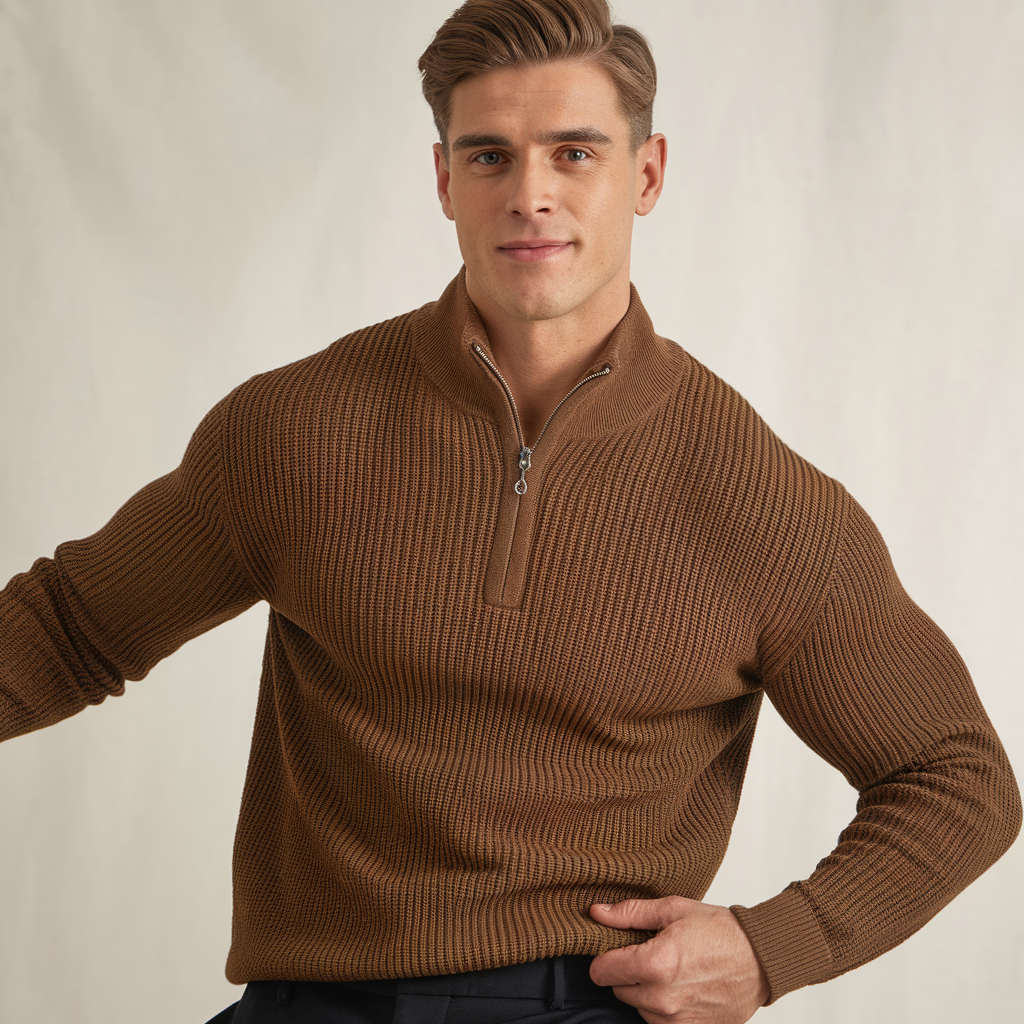 Savelli | Eleganter Halb-Zip-Pullover